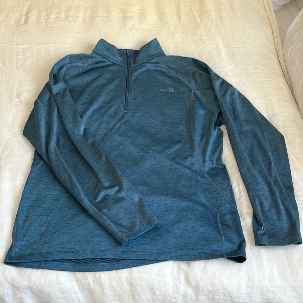 XL North Face Blue Performance Quarter Zip